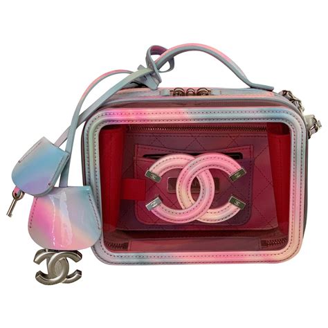 chanel pvc vanity case|chanel sac vanity price.